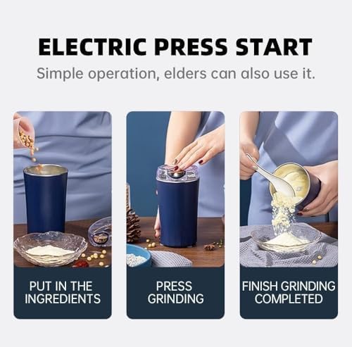Portable Electric Grinder(250 ML) Spice & Coffee Bean Grinder