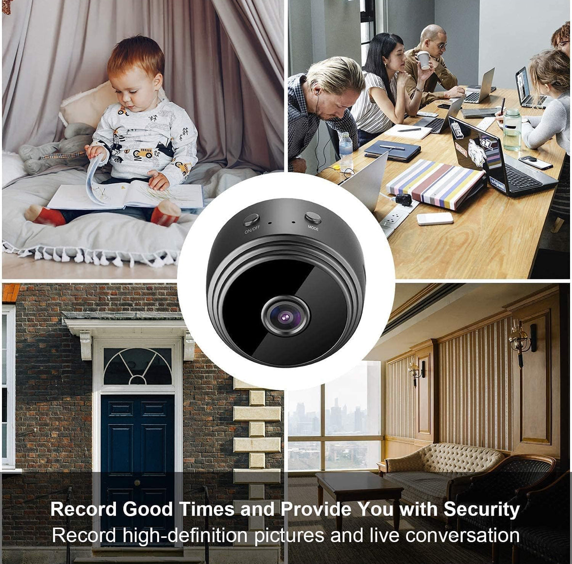 Wireless HD Camera |  Full HD Wi-Fi Wireless Security Camera| A9 1080P Mini Hidden Spy Camera |