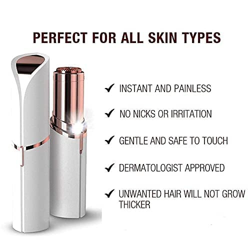 Facial Hair Remover For Women, (White & Golden)