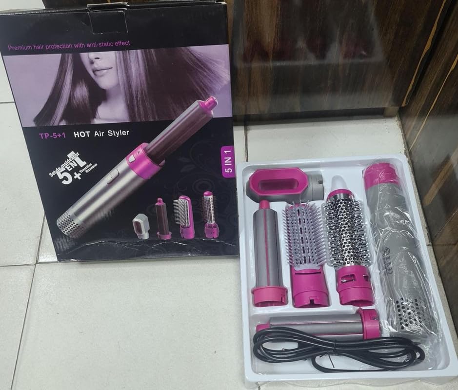 Straightener Brush Blow Dryer | 5 in 1 Multifunctional Hair Dryer