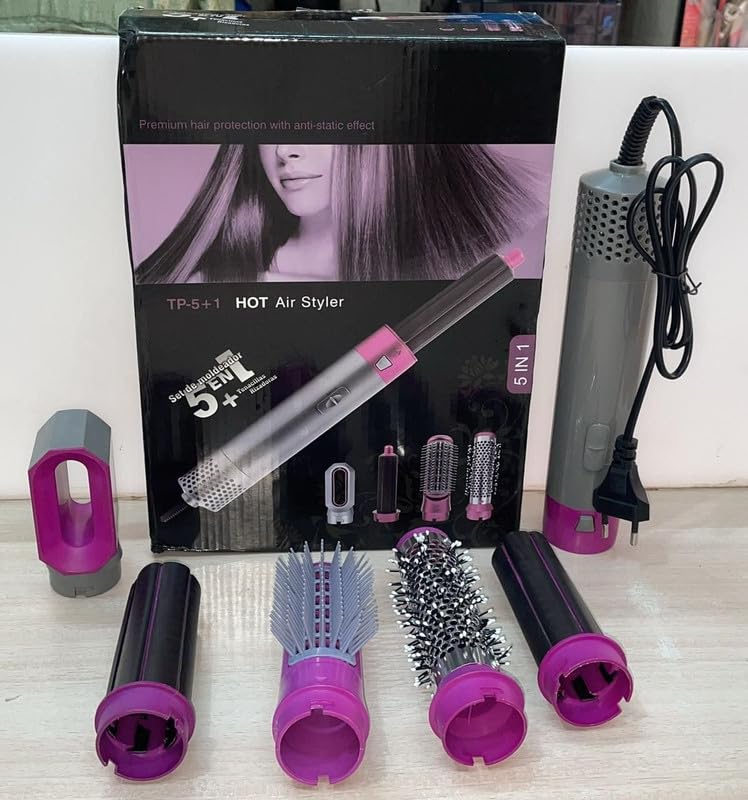 Straightener Brush Blow Dryer | 5 in 1 Multifunctional Hair Dryer