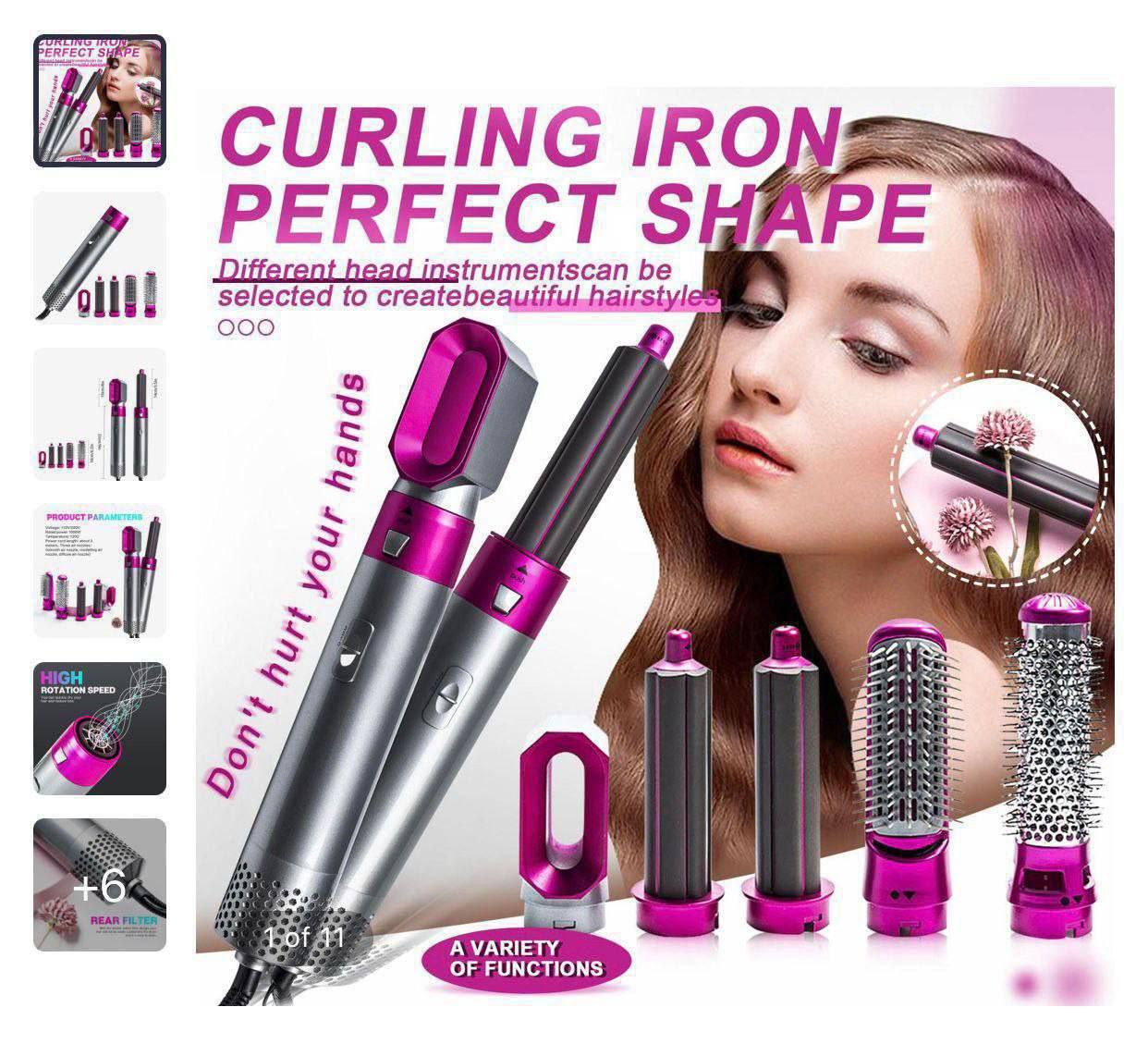 Straightener Brush Blow Dryer | 5 in 1 Multifunctional Hair Dryer