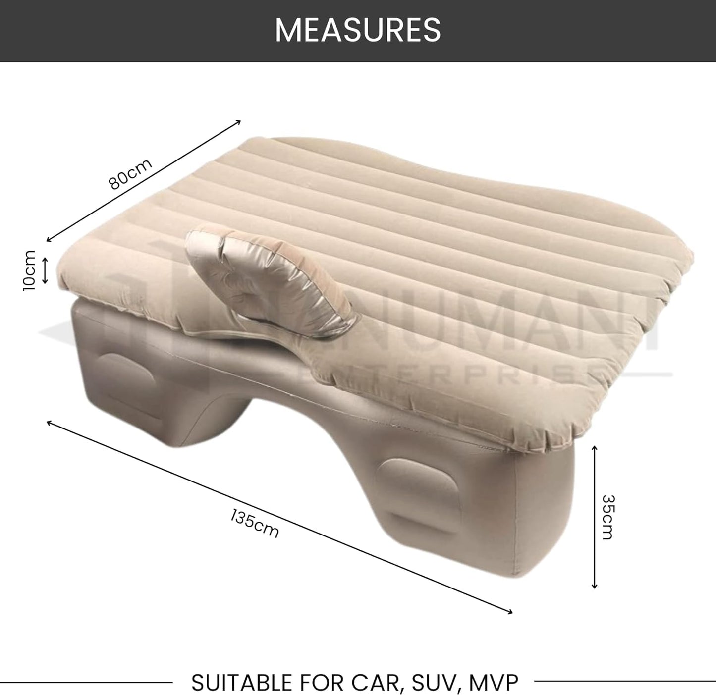 Premium Car Inflatable Bed |Quick Inflatable Back Seat