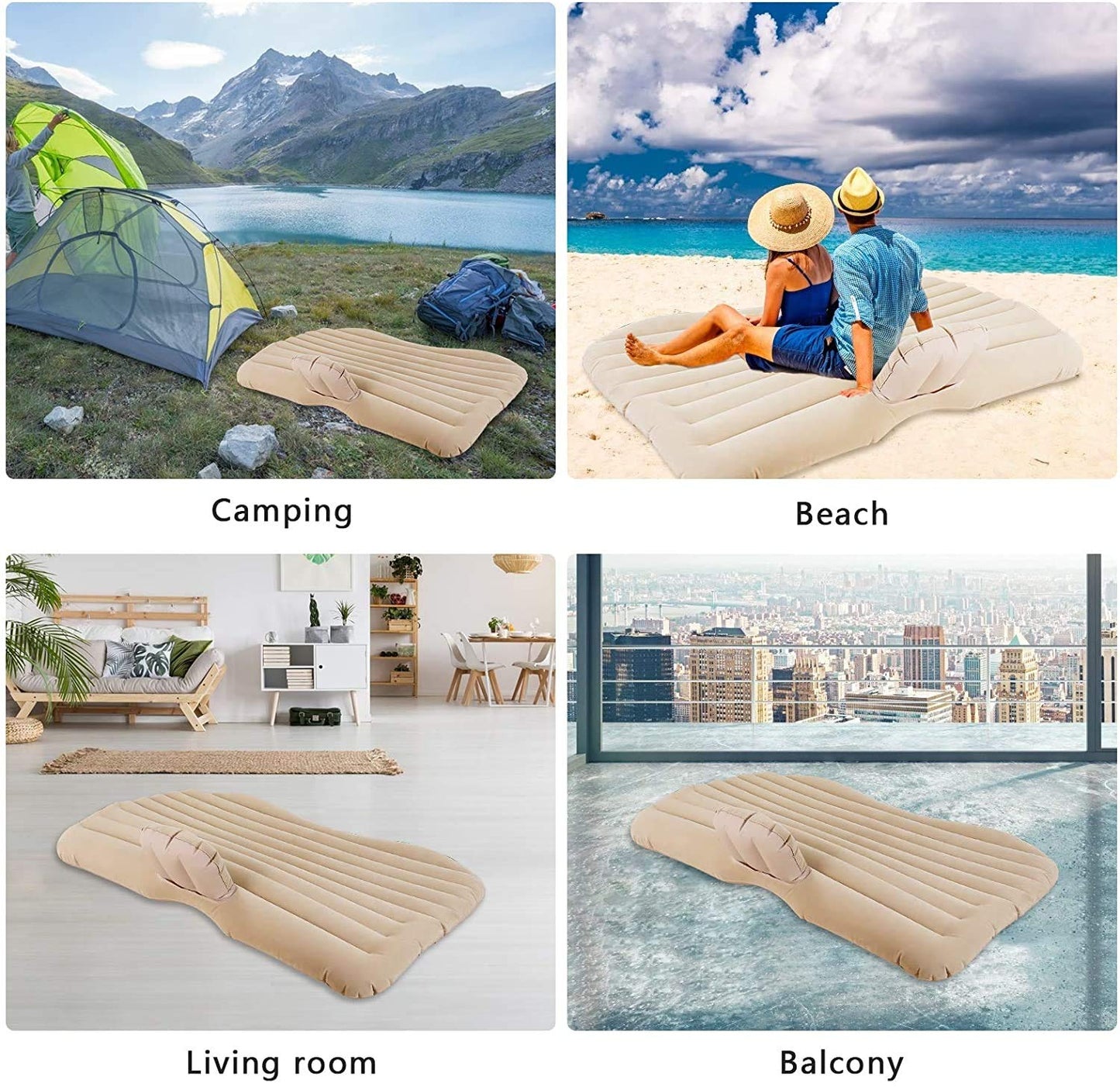 Premium Car Inflatable Bed |Quick Inflatable Back Seat