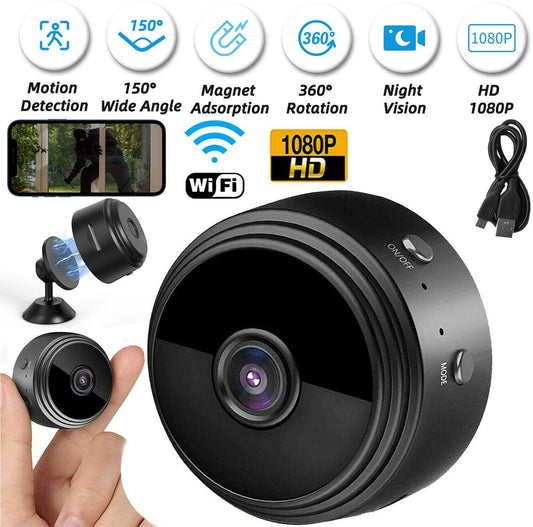 Wireless HD Camera |  Full HD Wi-Fi Wireless Security Camera| A9 1080P Mini Hidden Spy Camera |